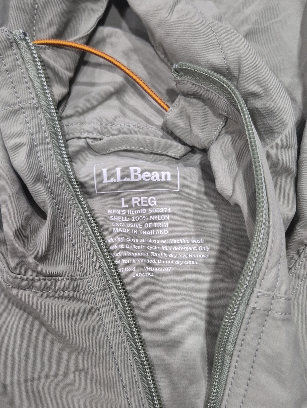 Vintage LL Bean Mountain Classic Anorak Jacket Mens Large 1/4 Zip USA - Picture 3 of 3